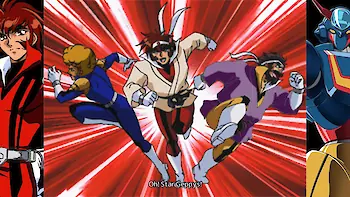 Screenshot von Roboter-Anime „Geppy-X“ im Stil der 70er