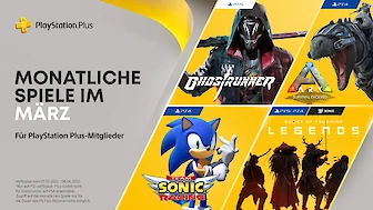Im März 2022 gibt es diesmal sogar 4 Spiele kostenlos im PS Plus